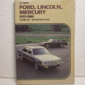 Clymer Ford, Lincoln, Mercury 1972-1985 Tune-up Maintenance Manual New